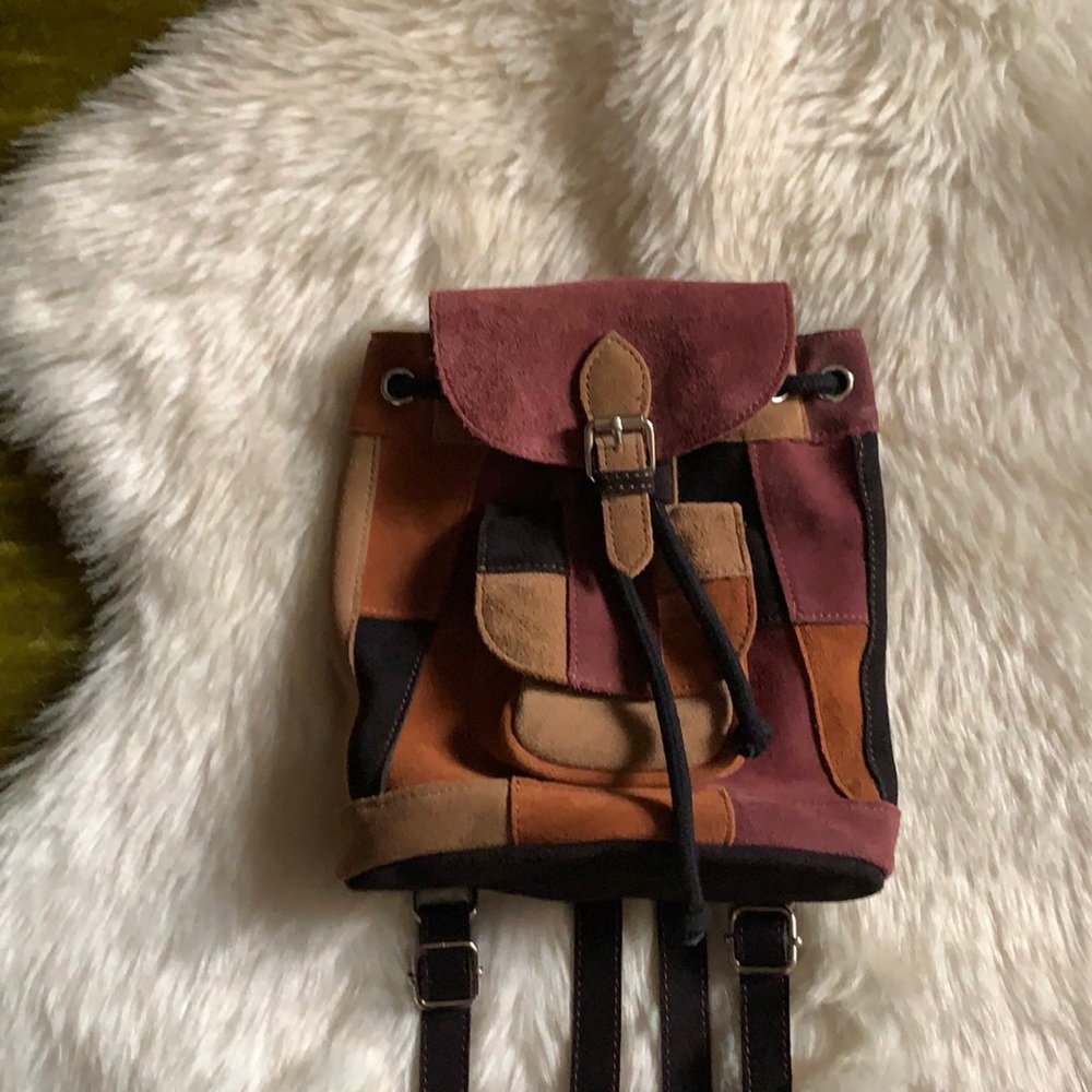 Patchwork mini backpack